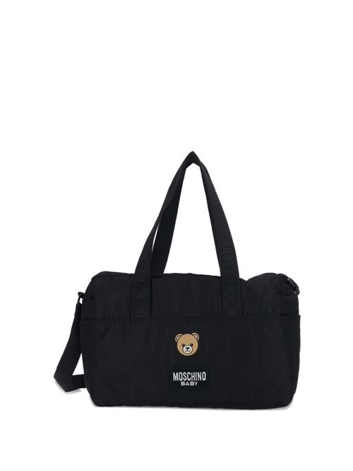 Borsa unisex Moschino Baby nera con stampa Teddy Bear MOSCHINO BABY | MUX05WL3A8960100